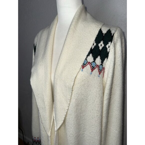 Lane Bryant Womens Cardigan Sweater Women's 22/24 NEW Fair Isle Winter V - Picture 2 of 9